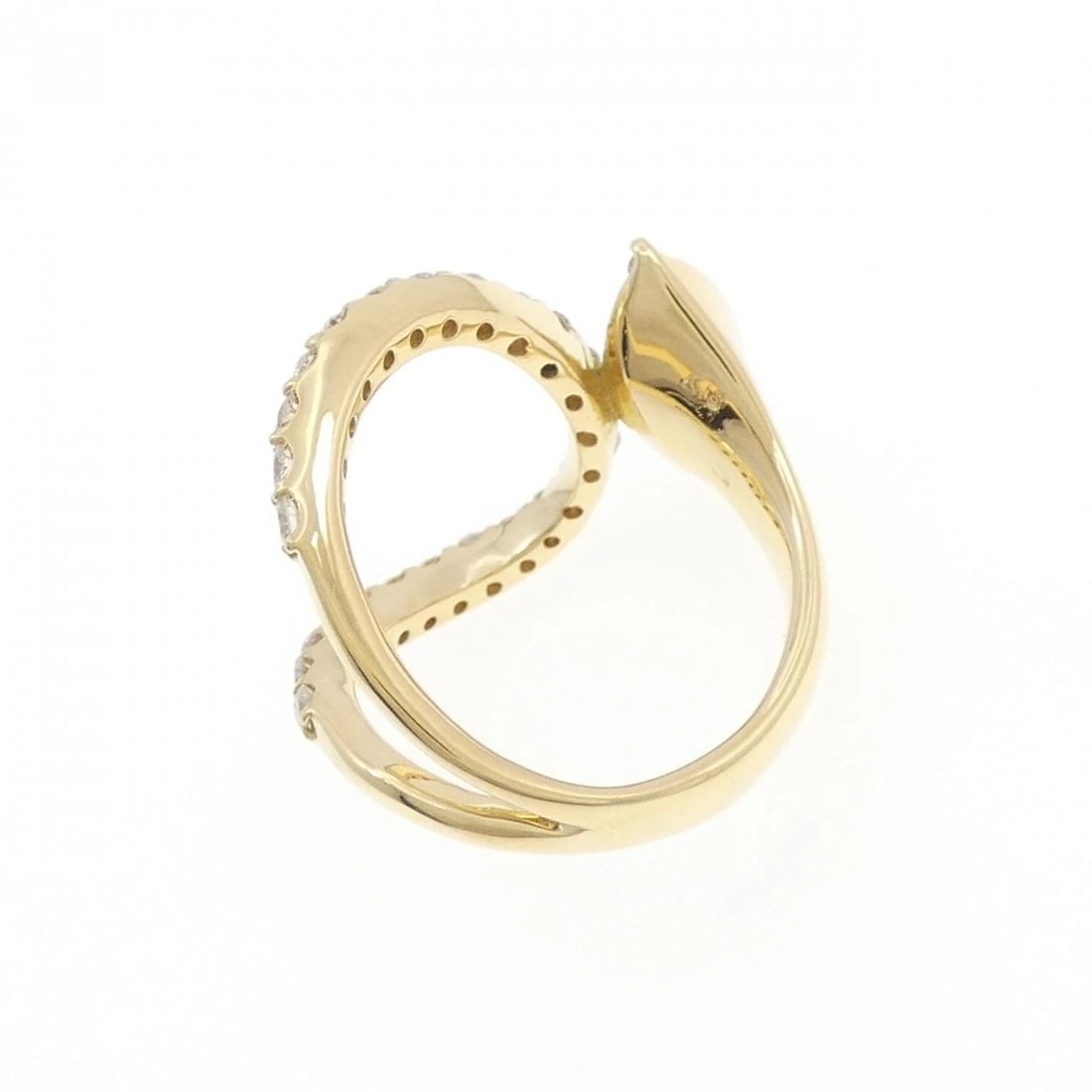 K18YG DIAMOND PINKY RING - 3
