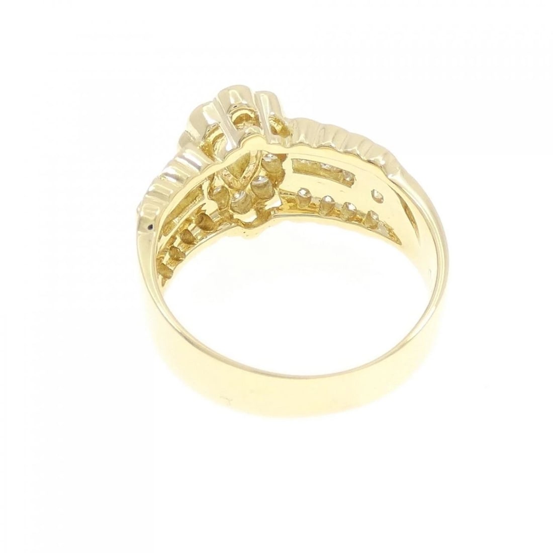 K18YG DIAMOND RING - 3