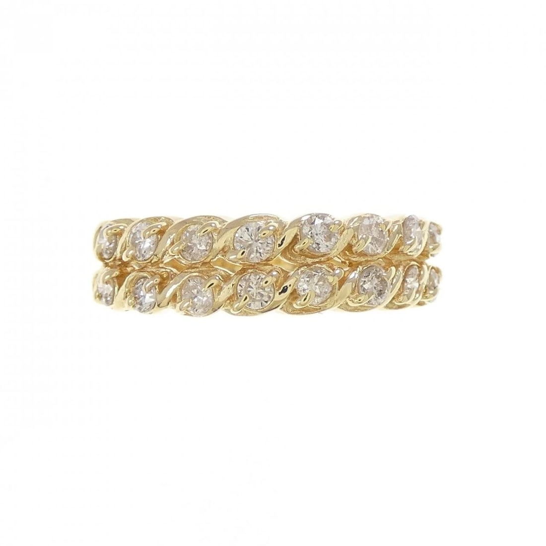 K18YG DIAMOND RING - 2