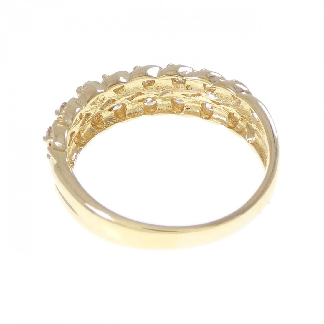 K18YG DIAMOND RING - 3