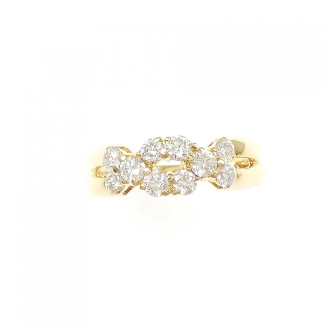 K18YG DIAMOND RING - 2