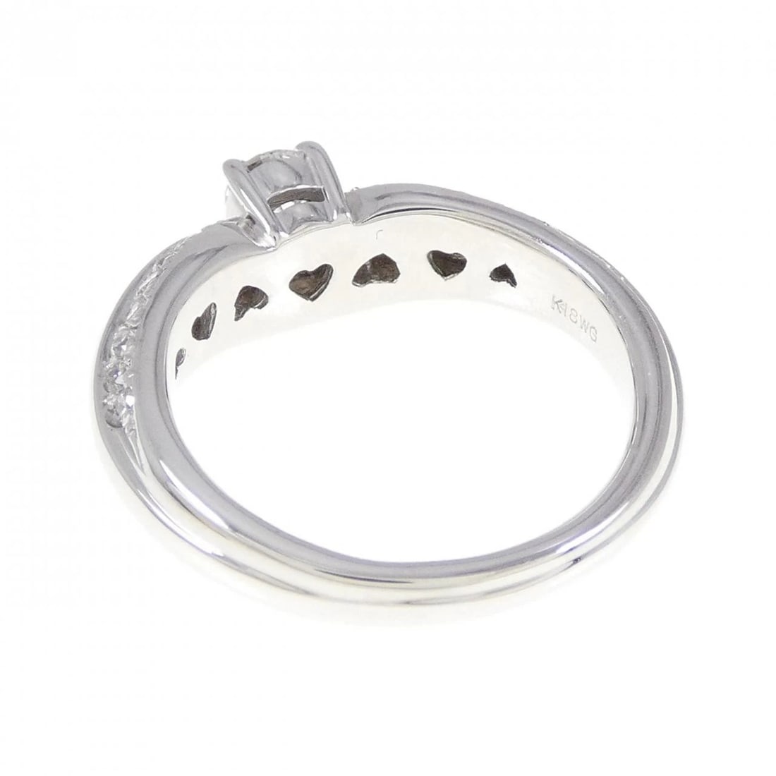 K18WG DIAMOND RING - 3