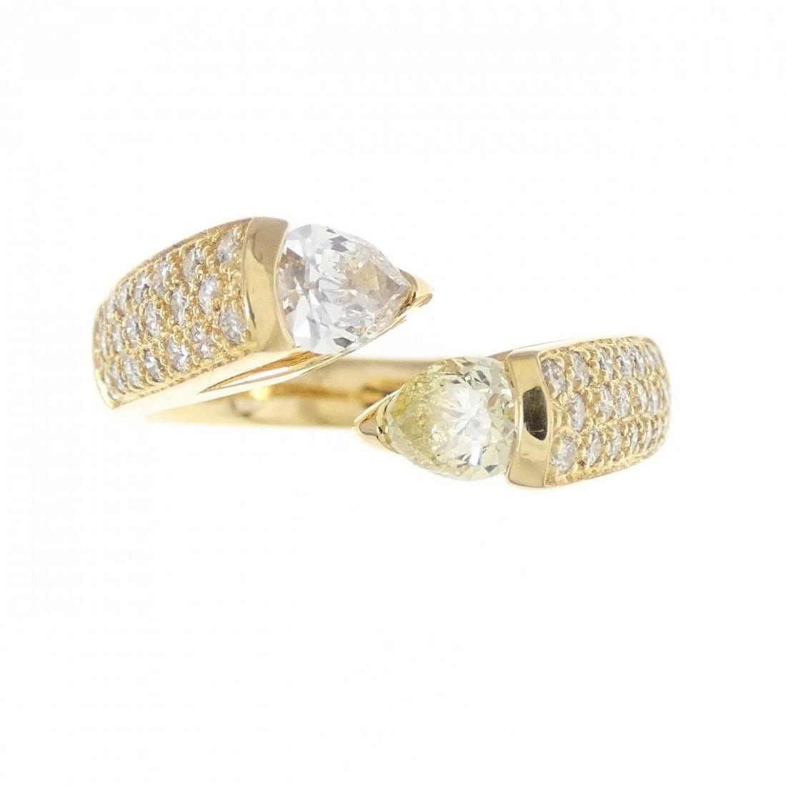 K18YG DIAMOND RING: K18YG Diamond Ring Brand: Unbranded Type/Style: Diamond Ring Material: 18K Yellow Gold, Main Stone/Creation Natural Color: Yellow Gold Size: US 6 1/4 Accessories: None Accessories Notice: When