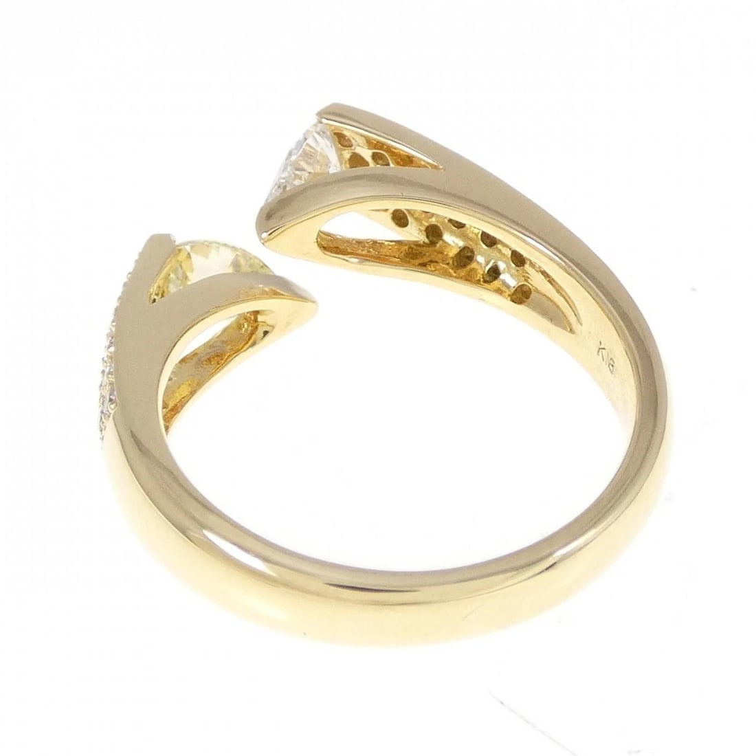 K18YG DIAMOND RING - 3