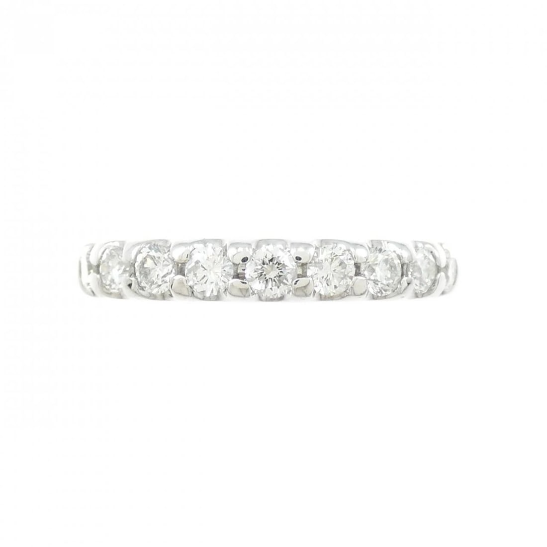 PT900 HALF ETERNITY DIAMOND RING - 2