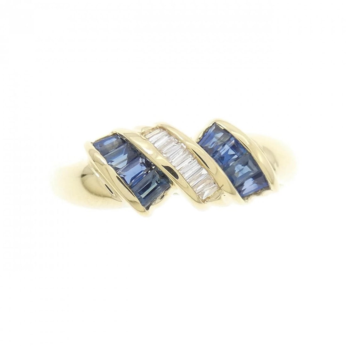 K18YG SAPPHIRE RING - 2
