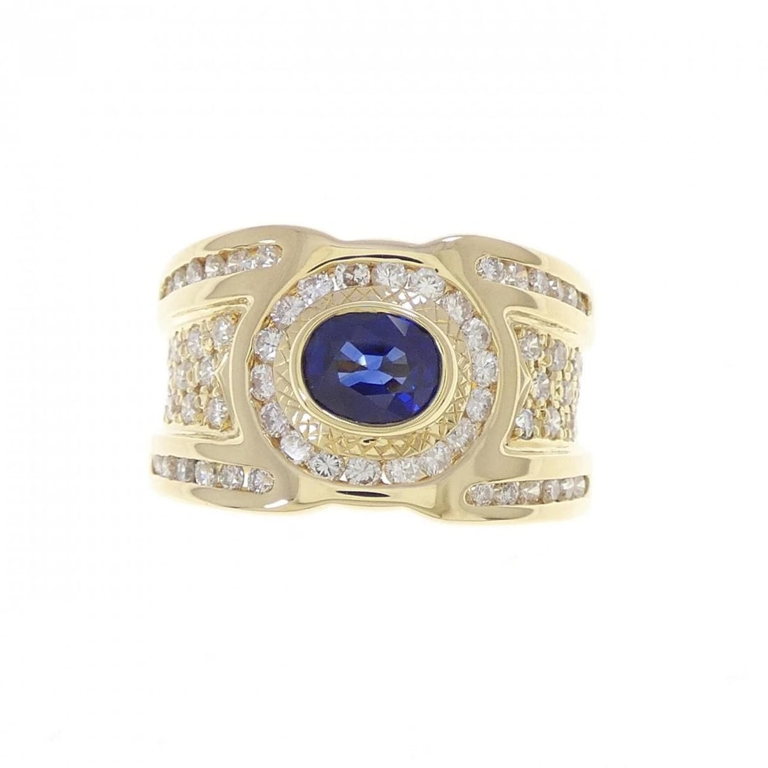 K18YG SAPPHIRE RING - 2