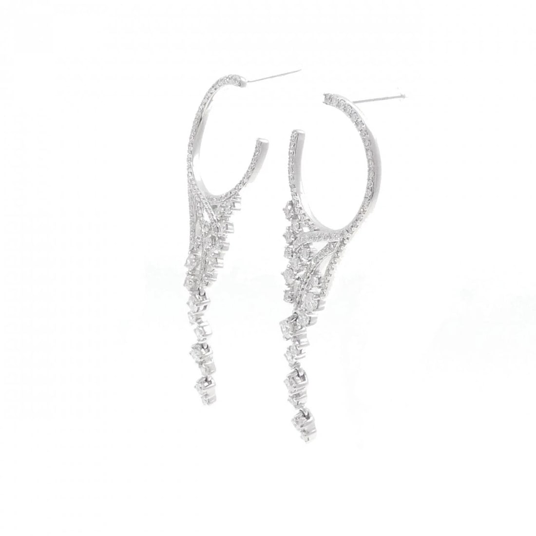 K18WG DIAMOND PIERCE - 2