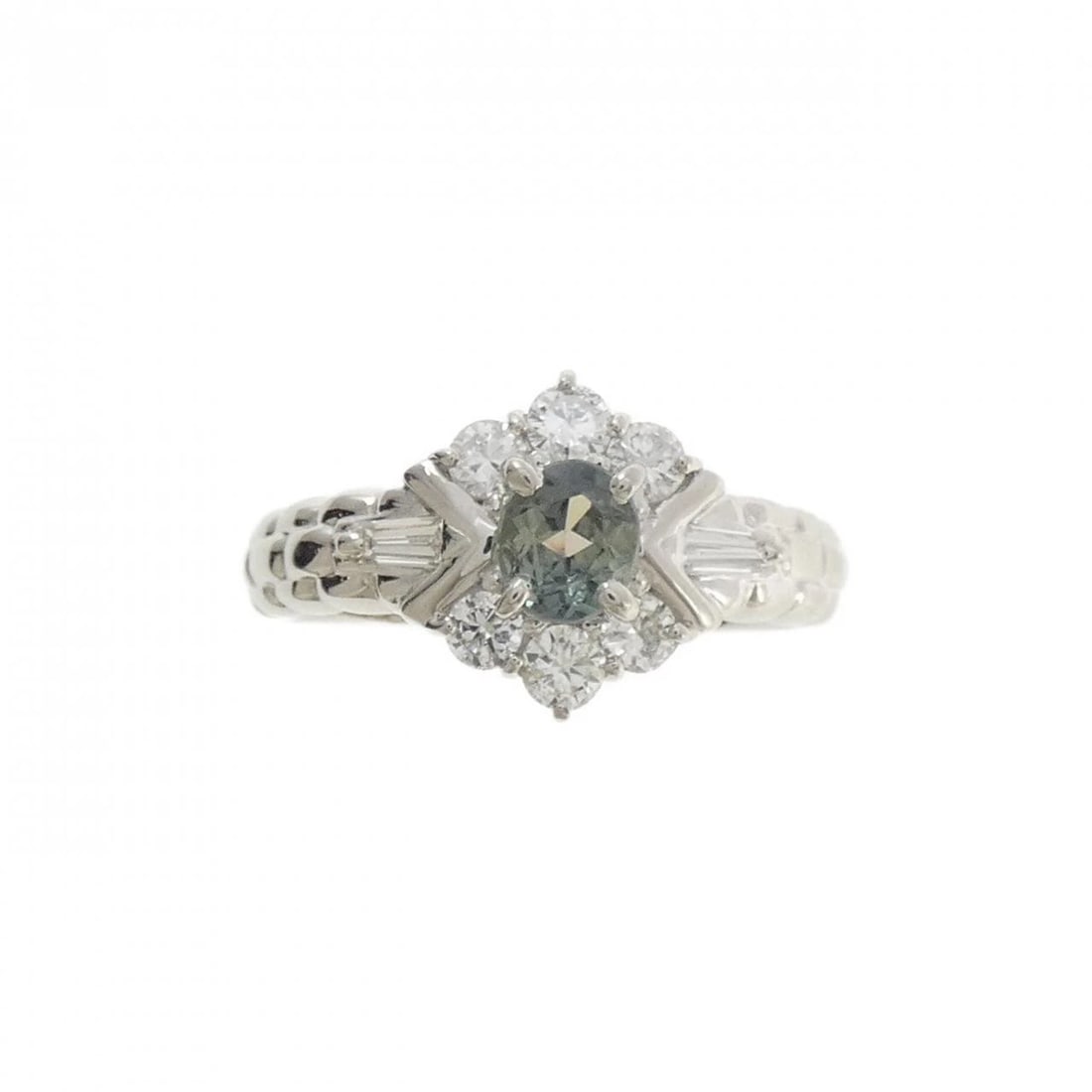 PT900 ALEXANDRITE RING - 2