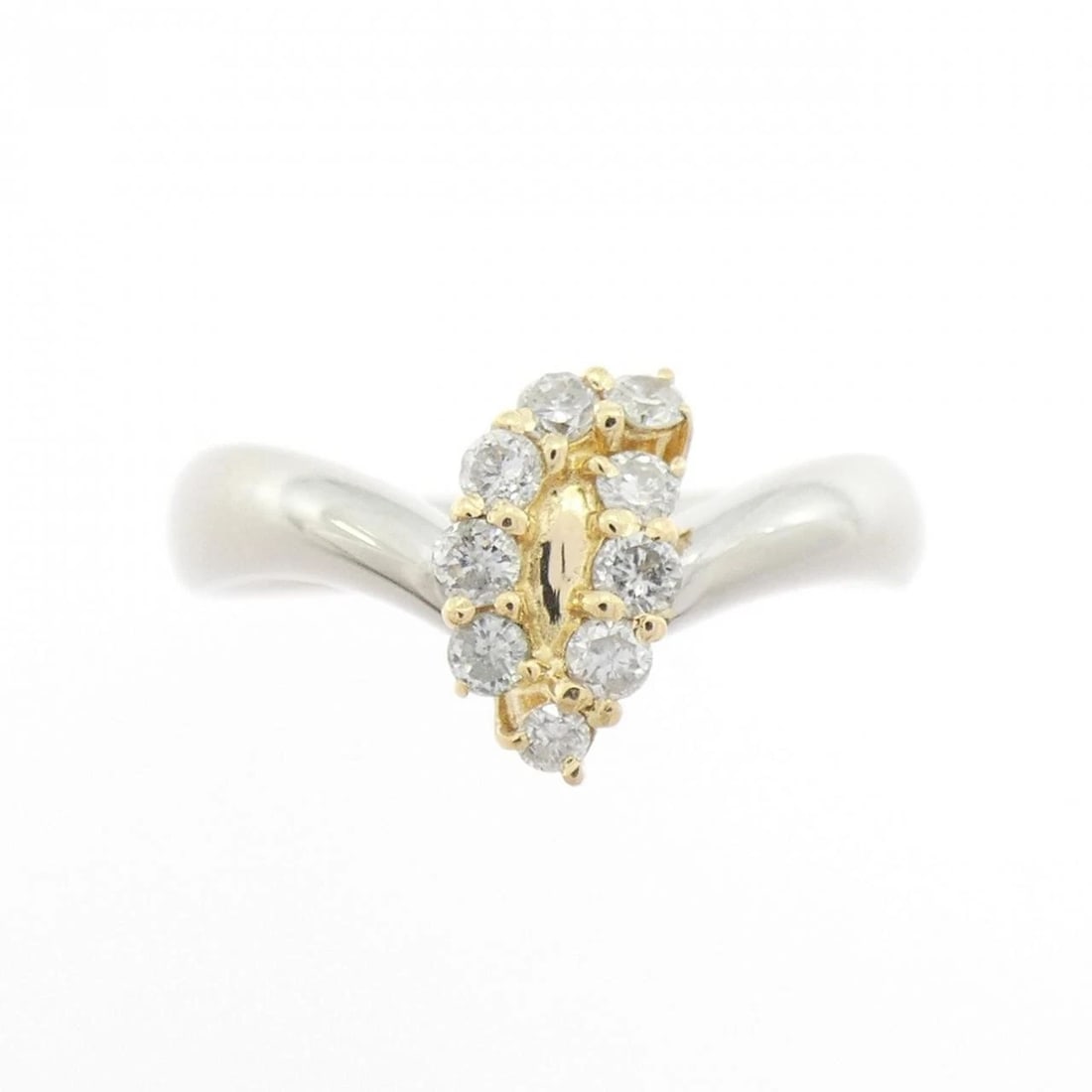 PT900/K18YG DIAMOND RING - 2