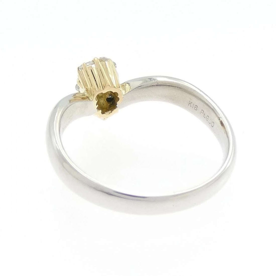 PT900/K18YG DIAMOND RING - 3