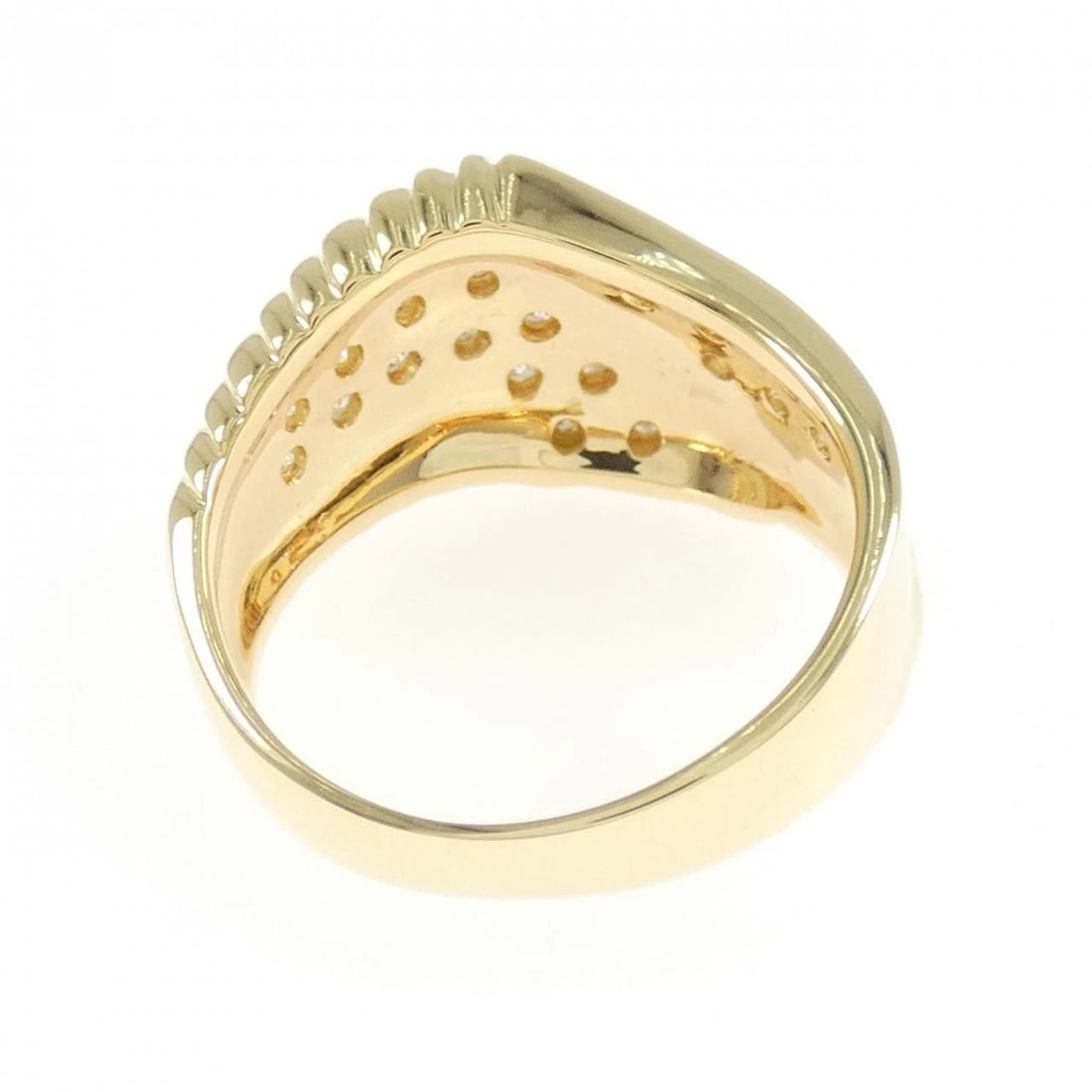 K18YG DIAMOND RING - 3