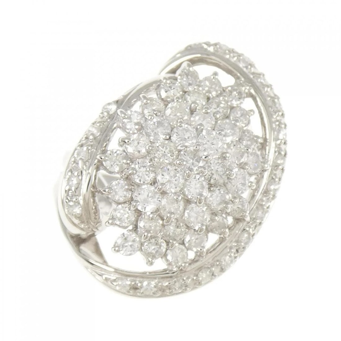 PT900 PAVE DIAMOND RING - 2