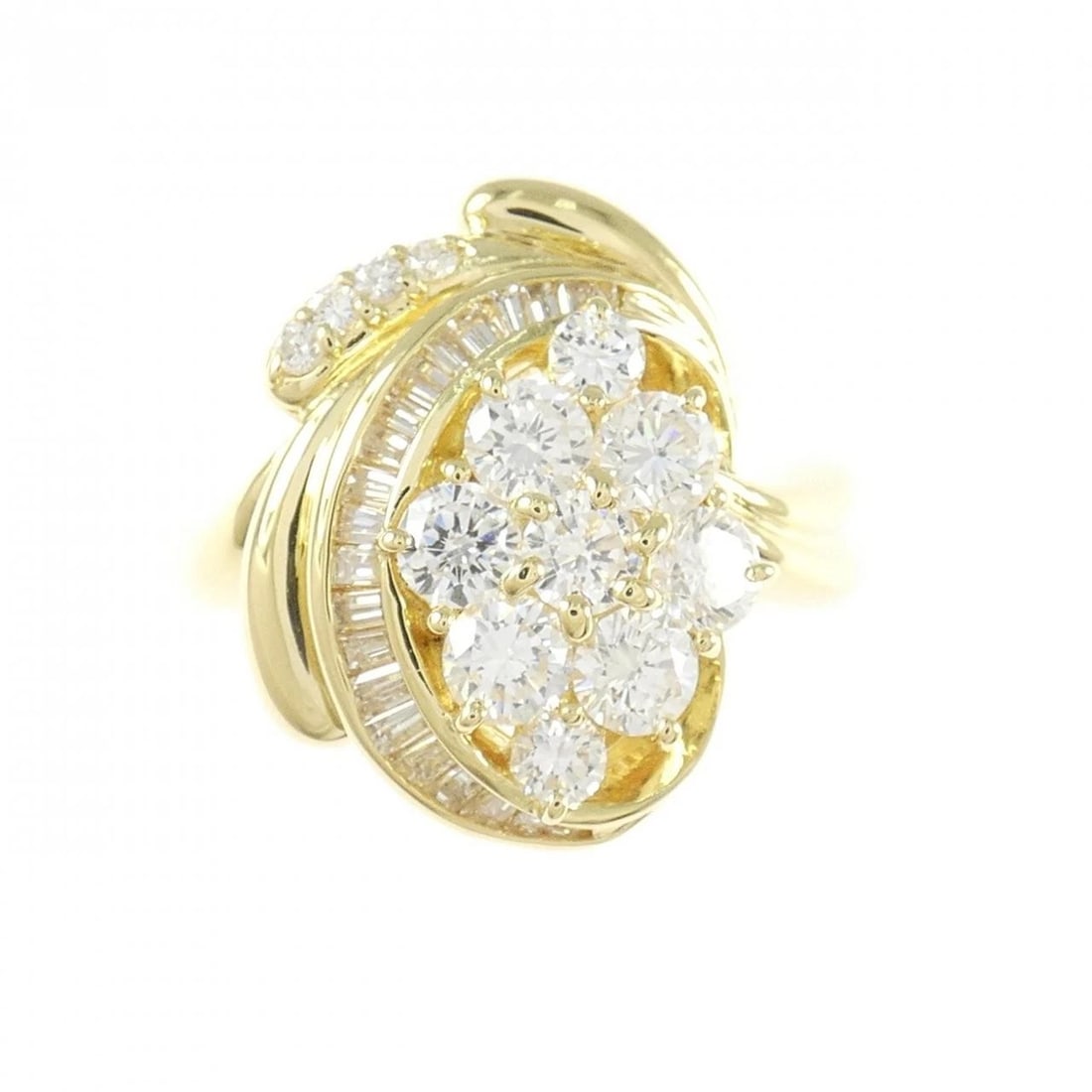 K18YG DIAMOND RING - 2