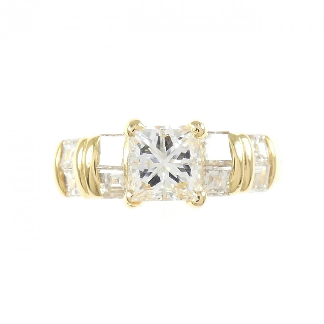 K18YG DIAMOND RING - 2