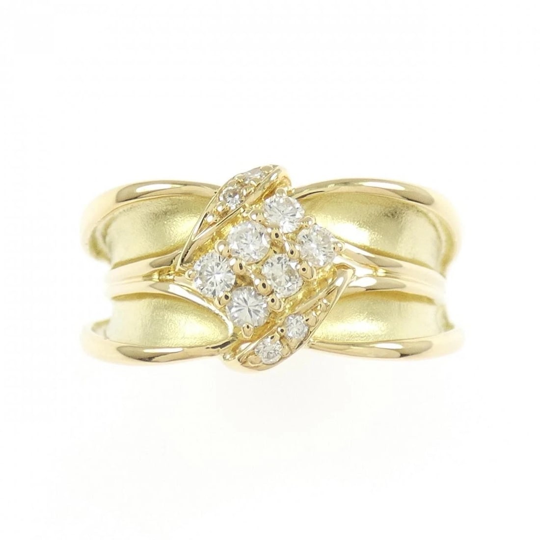 K18YG DIAMOND RING - 2