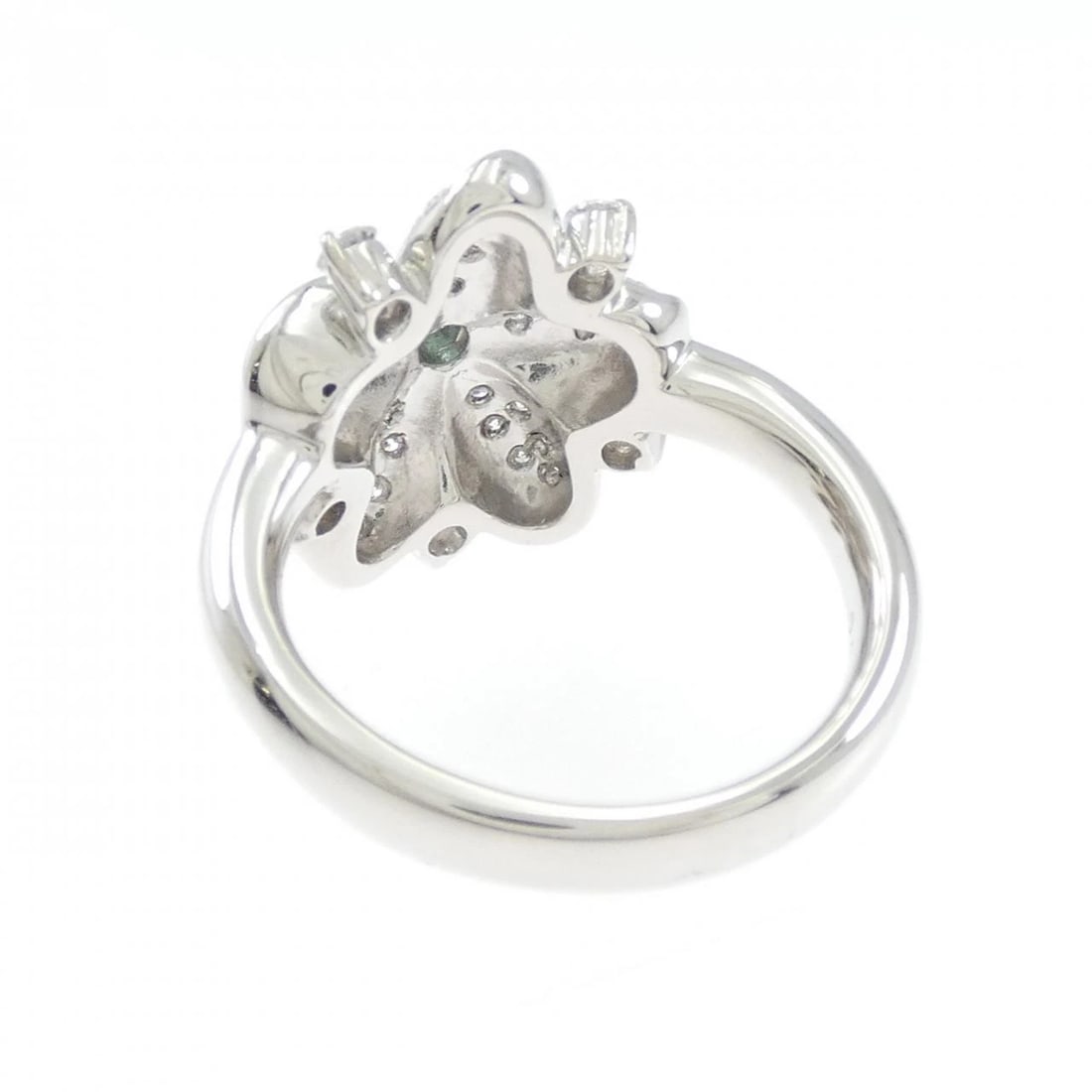 PT900 FLOWER DIAMOND RING - 3