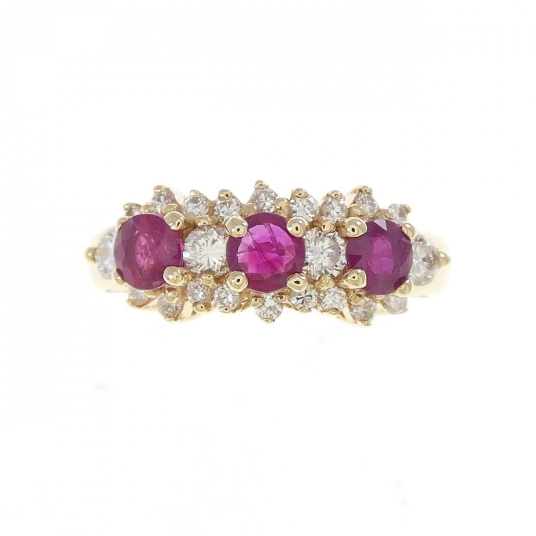 18K YELLOW GOLD RUBY RING - 2