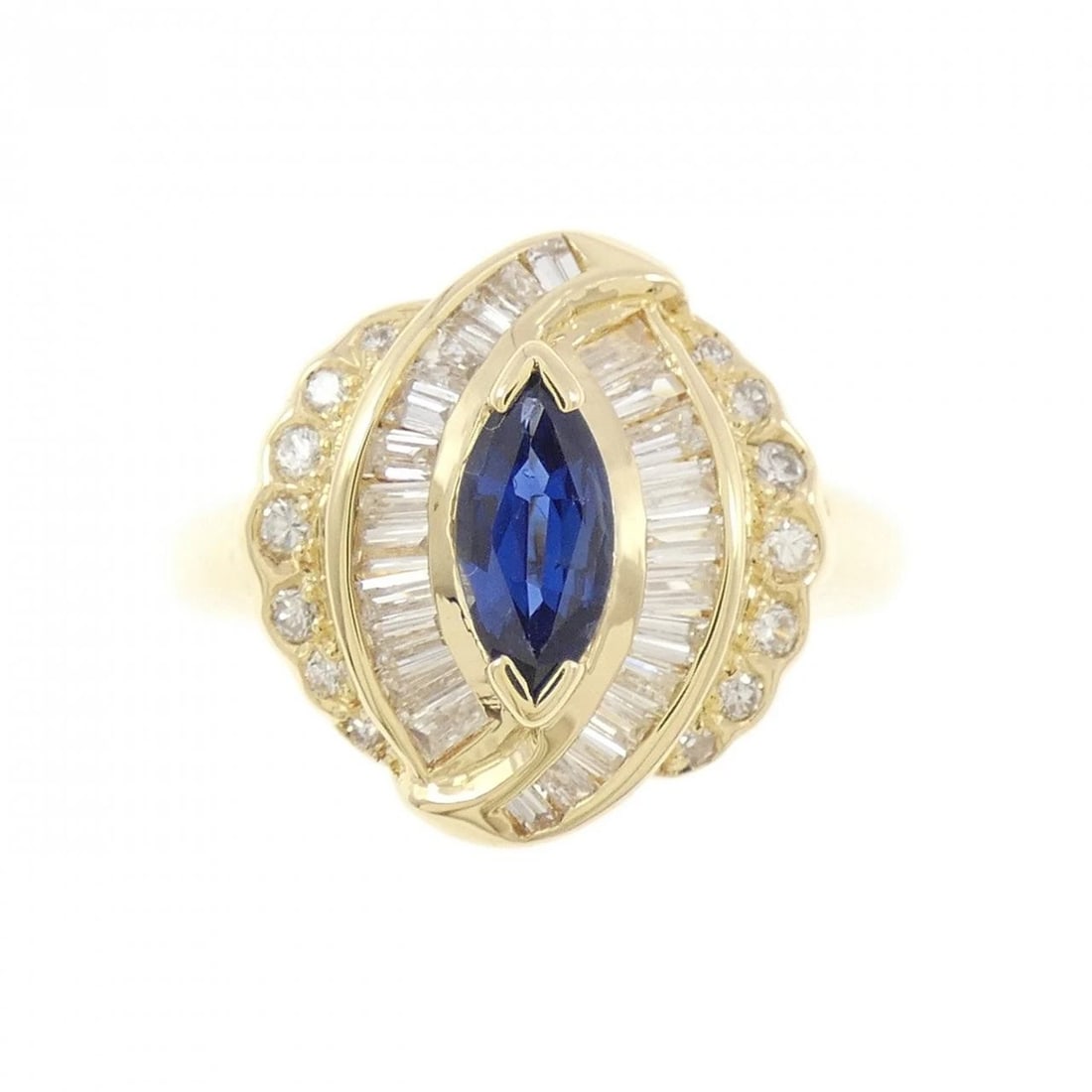 18KYG SAPPHIRE RING - 2