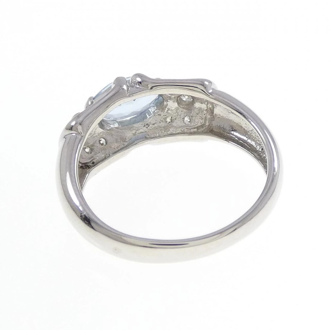 PT900 AQUAMARINE RING - 3