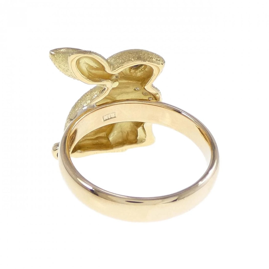 K18YG RABBIT SAPPHIRE RING - 3