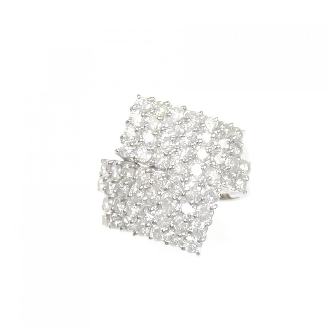 PT900 PAVE DIAMOND RING - 2