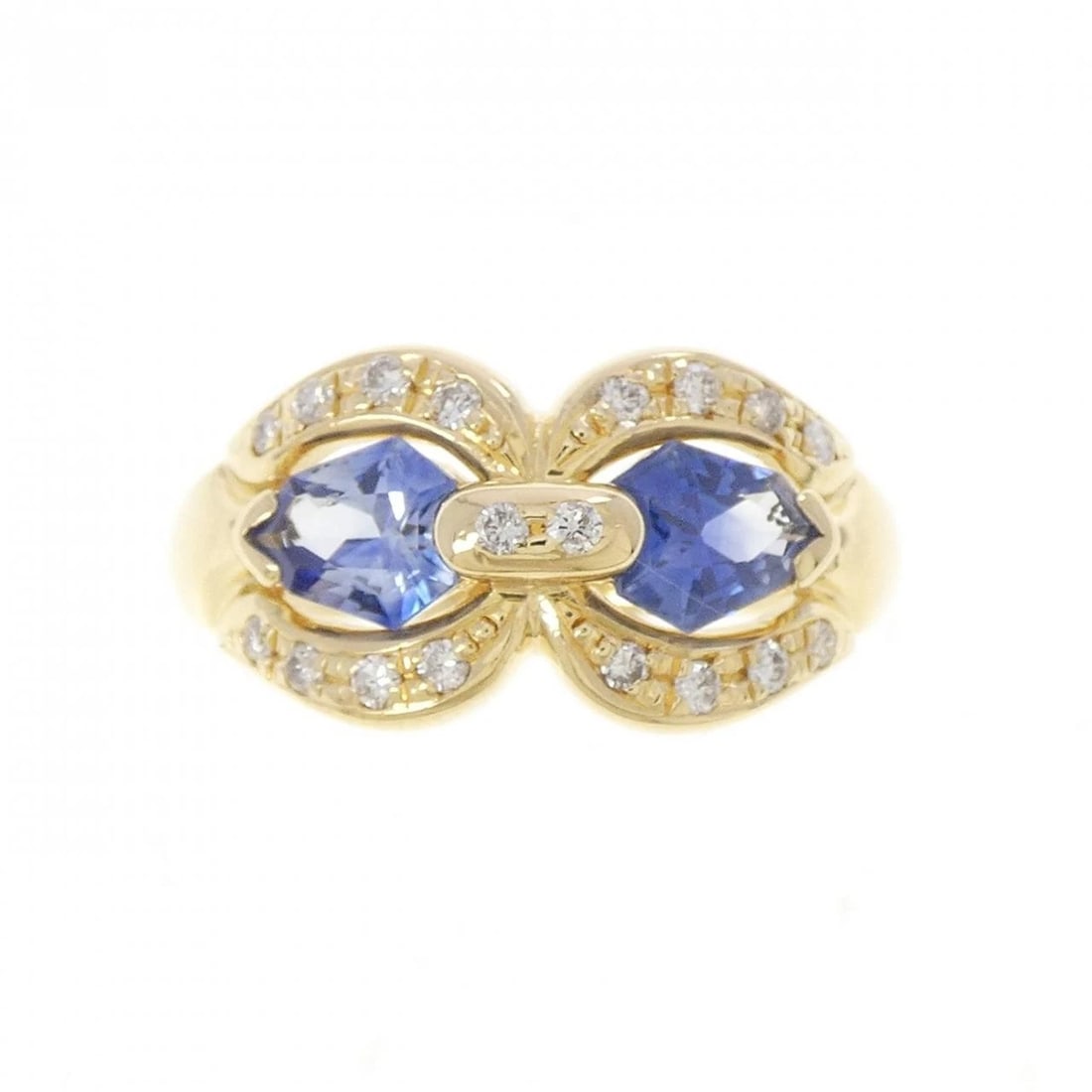 K18YG SAPPHIRE RING - 2