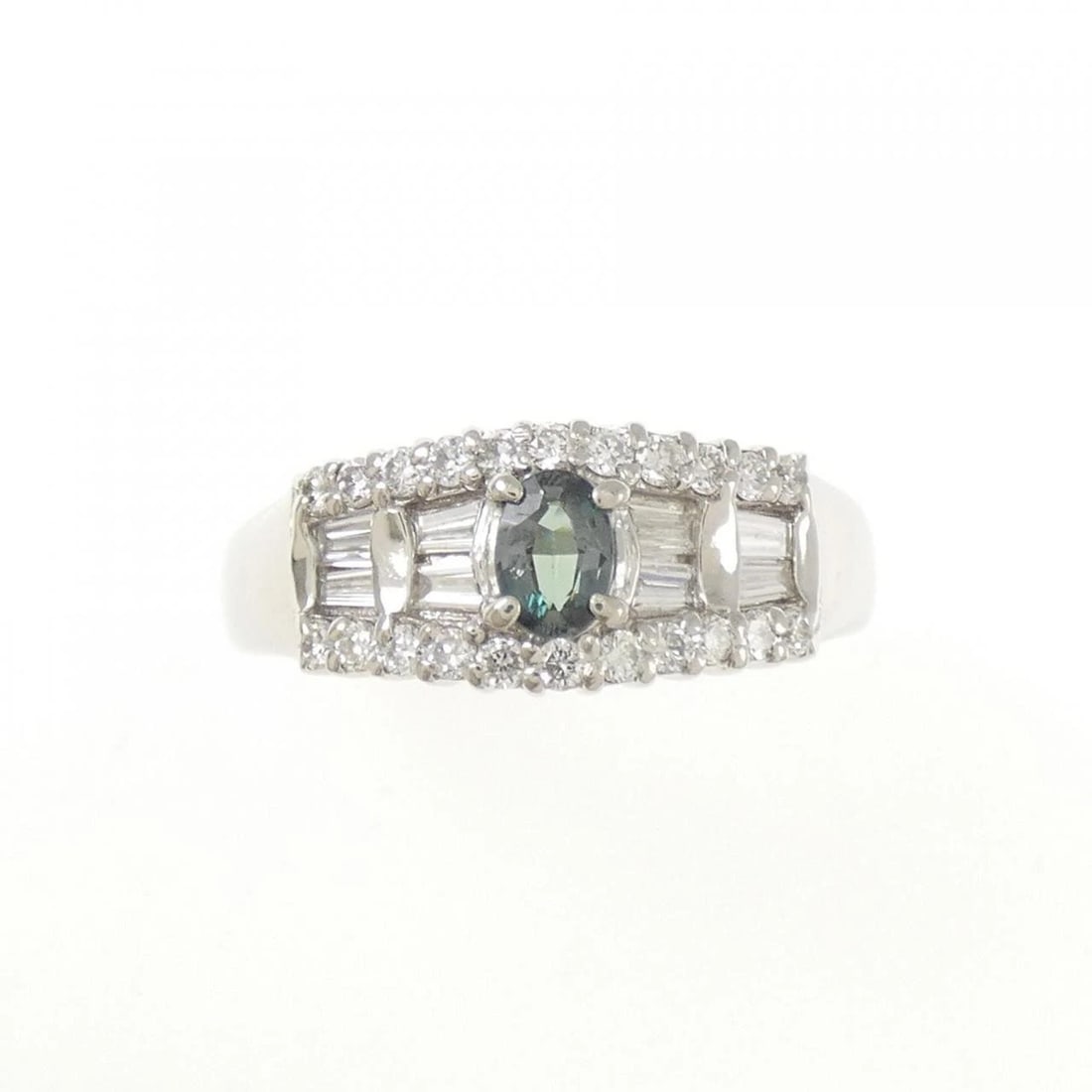 PT900 ALEXANDRITE RING - 2