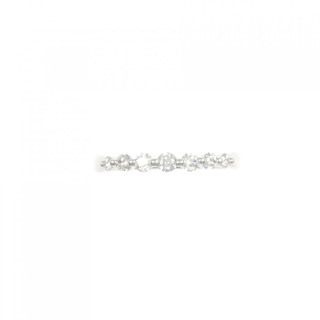 K18WG DIAMOND RING - 2