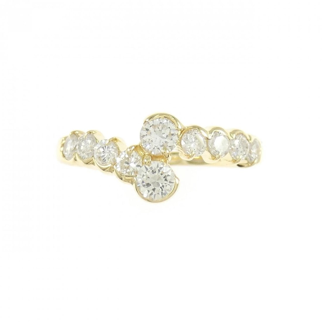 K18YG DIAMOND RING - 2