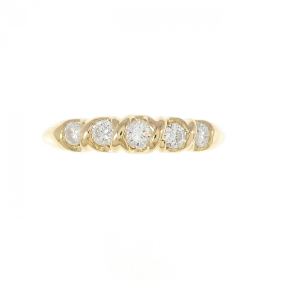 K18YG DIAMOND RING - 2