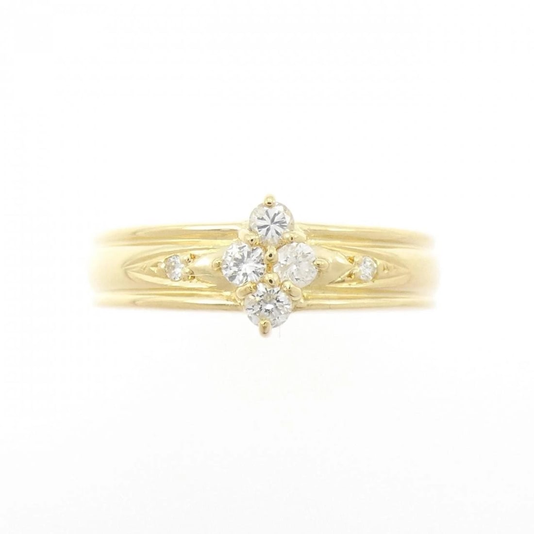 K18YG DIAMOND RING - 2