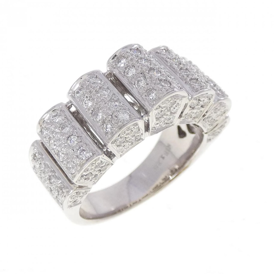 K18WG DIAMOND RING: K18WG Diamond Ring Brand: Unbranded Type/Style: Diamond Ring Material: 18k White Gold, Main Stone/Creation Natural Color: White Gold Size: US 6 1/2 Accessories: None Accessories Notice: Wh