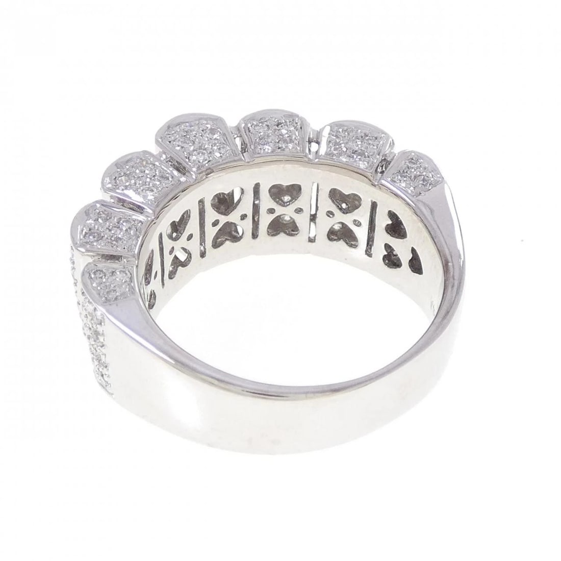 K18WG DIAMOND RING - 3