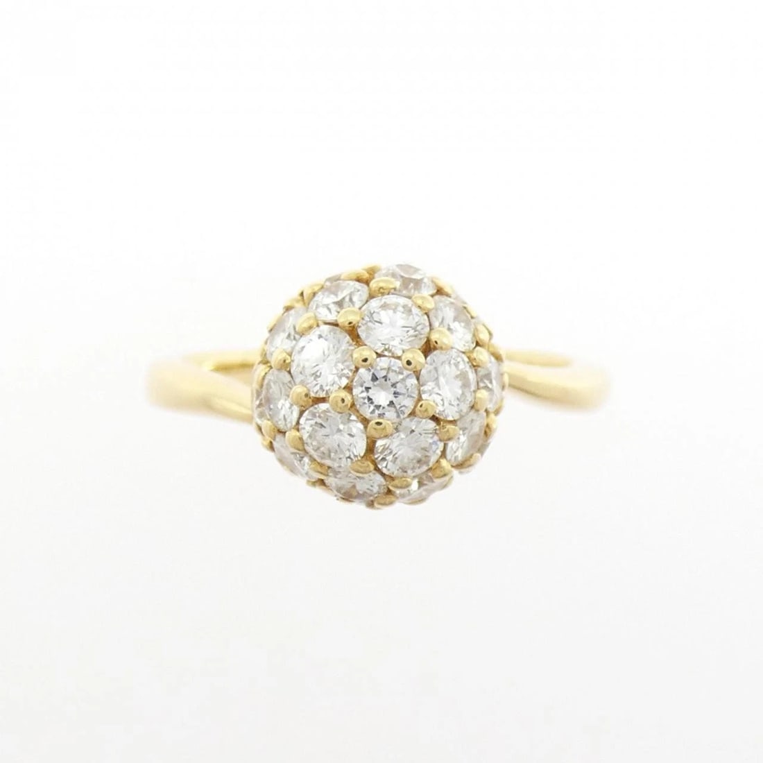 K18YG DIAMOND RING - 2