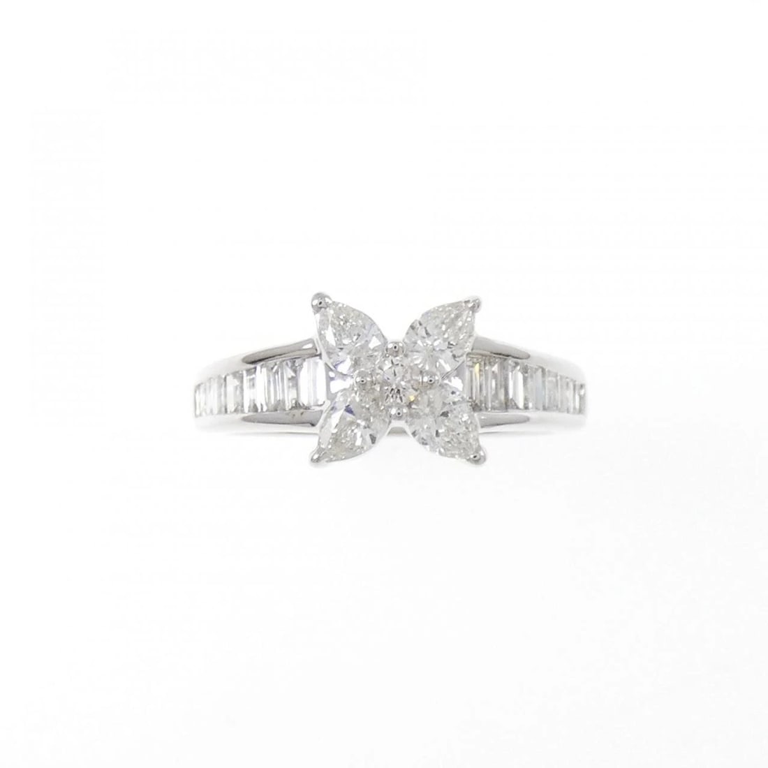 K18WG DIAMOND RING - 2