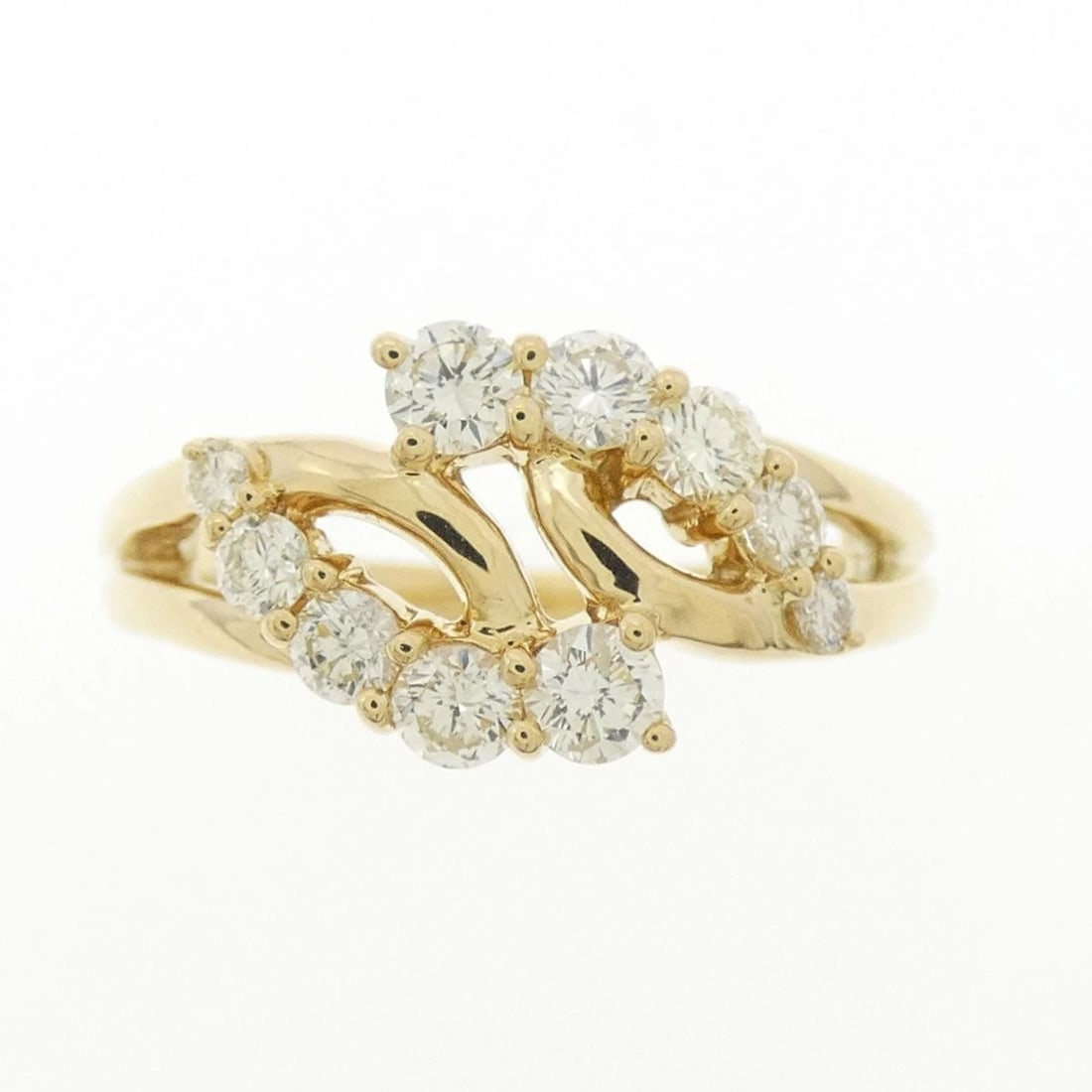 K18YG DIAMOND RING - 2