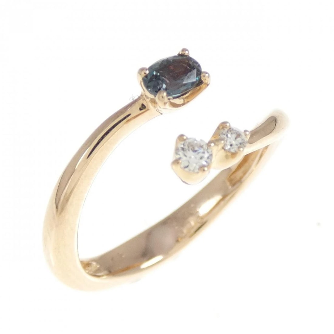 K18PG ALEXANDRITE RING: K18PG Alexandrite Ring Brand: Unbranded Type/Style: alexandrite ring Material: 18k Pink Gold, Main Stone/Creation Alexandrite Secondary Stone Diamond Color: Pink Gold Size: US 5 1/4 Accessories: None