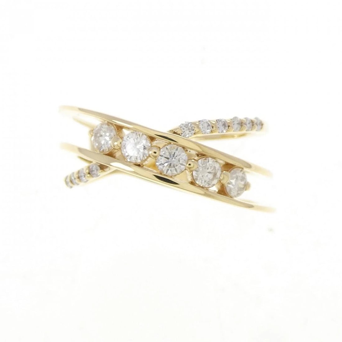 K18YG DIAMOND RING - 2