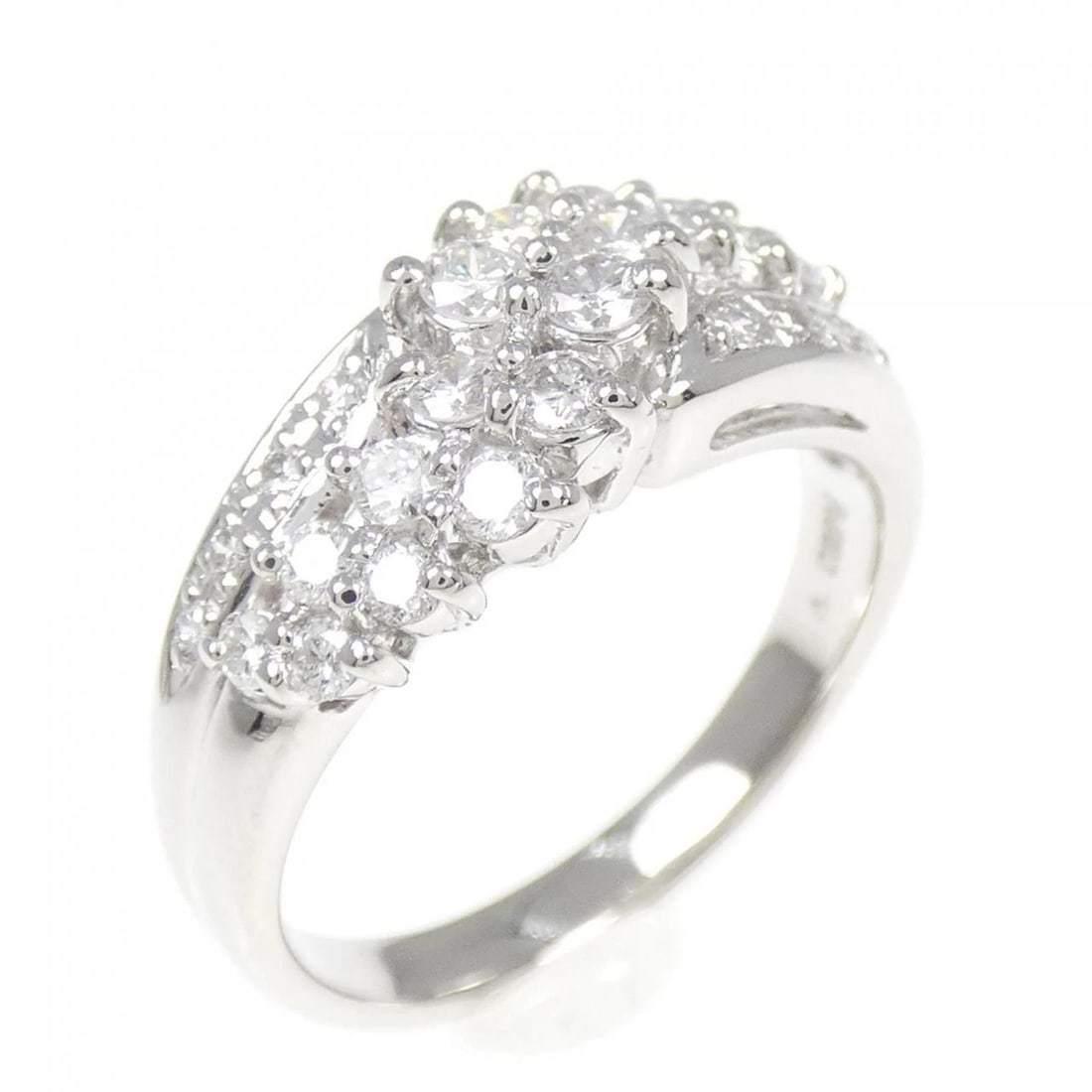 PT DIAMOND RING: PT Diamond Ring Brand: Unbranded Type/Style: Diamond Ring Material: Platinum, Main Stone/Creation Natural Color: Platinum Size: US 6 1/4 Accessories: None Accessories Notice: When purchasing