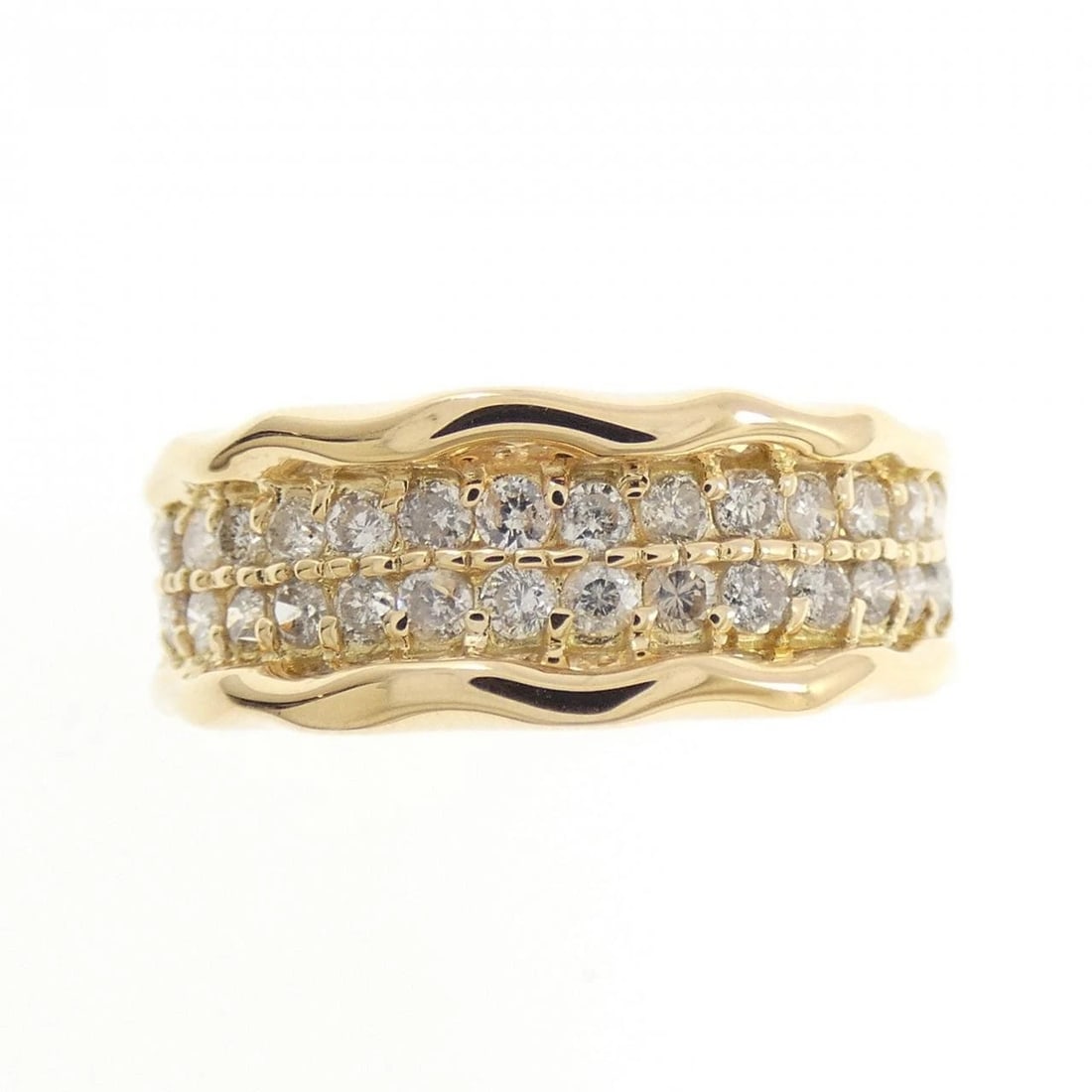 K18YG DIAMOND RING - 2