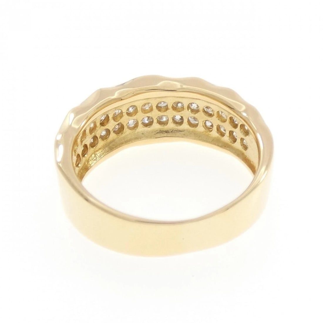 K18YG DIAMOND RING - 3