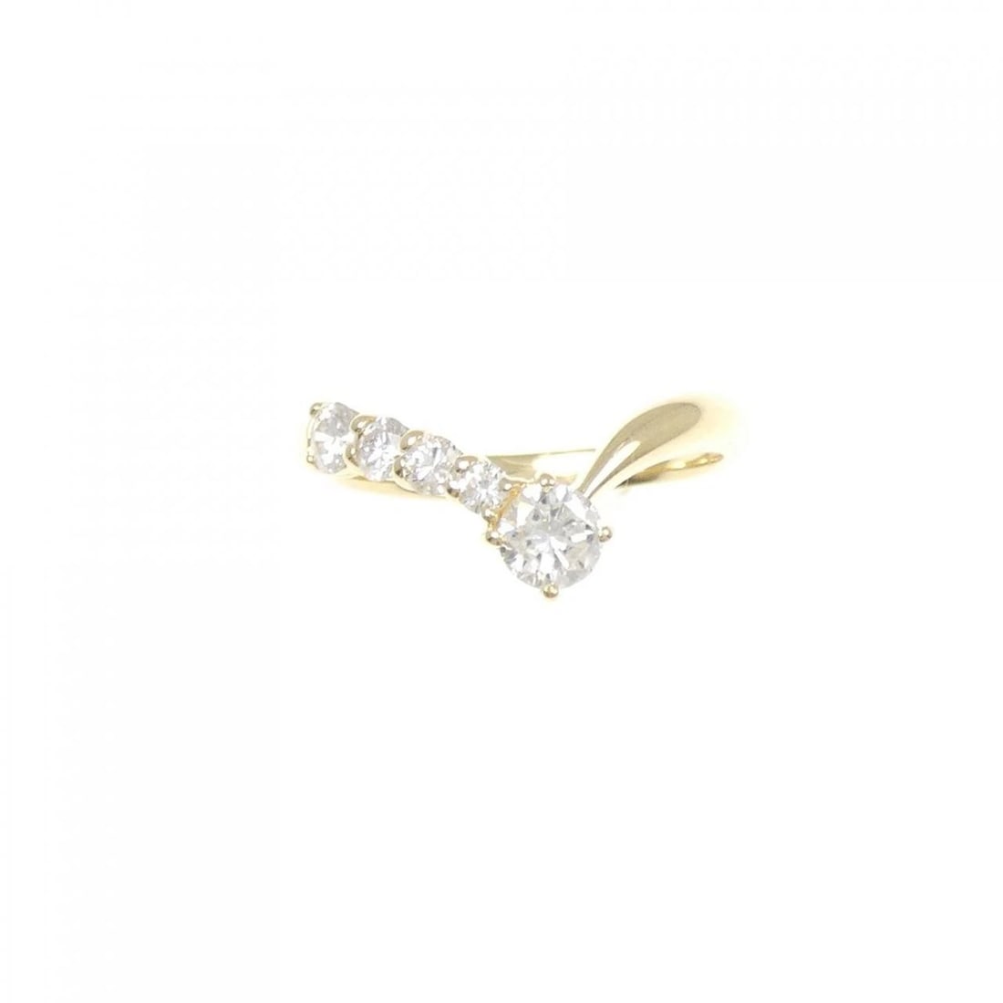 K18YG DIAMOND RING - 2