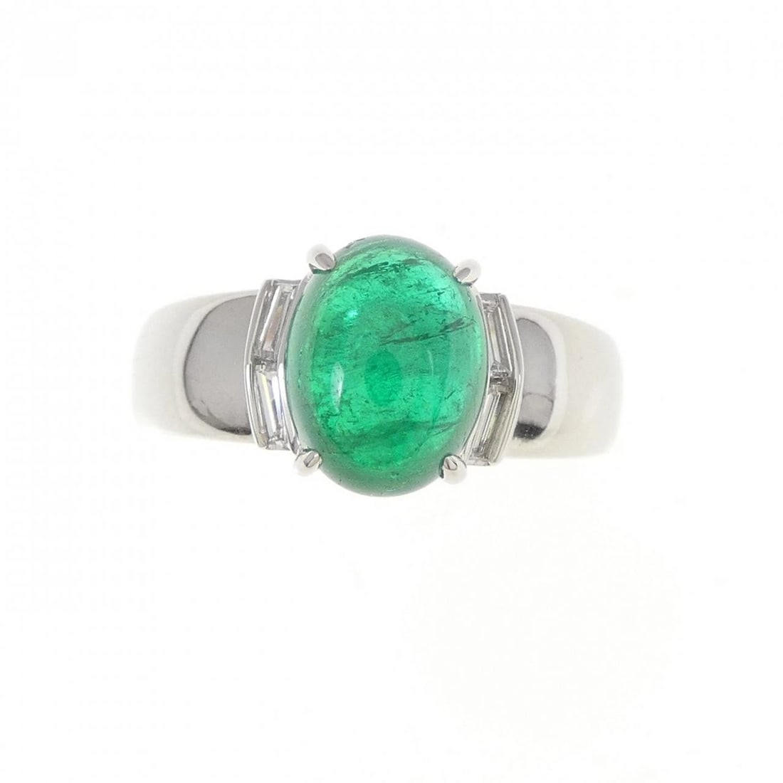 PT900 EMERALD RING - 2