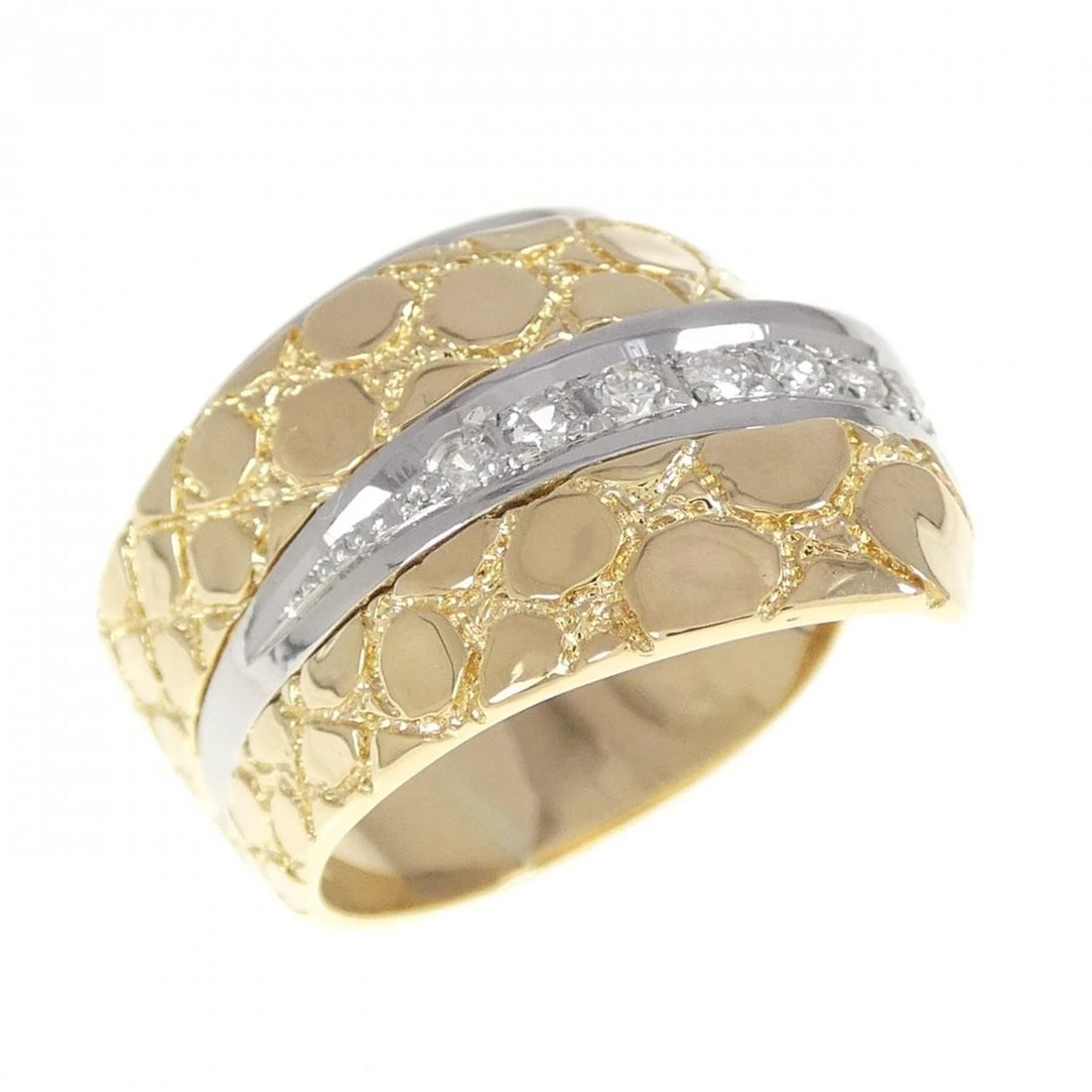 K18YG/PT900 DIAMOND RING: K18YG/PT900 Diamond Ring Brand: Unbranded Type/Style: Diamond Ring Material: Platinum90018K Yellow Gold, Main Stone/Creation Natural Color: Yellow GoldPlatinum Size: US 5 3/4 Accessories: None