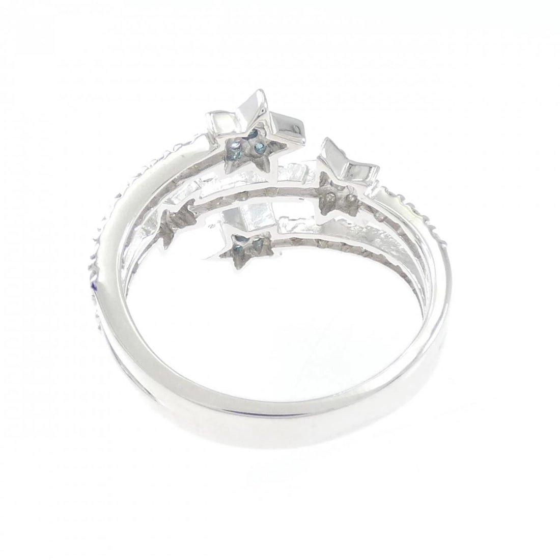 K18WG STAR DIAMOND RING - 3
