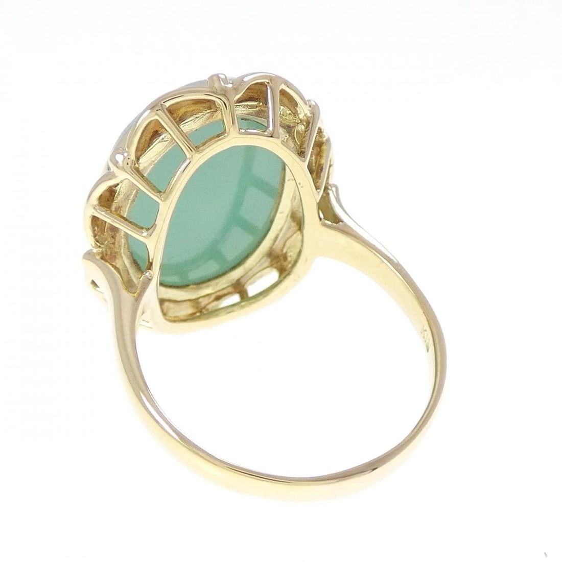 K18YG AGATE CAMEO RING - 3