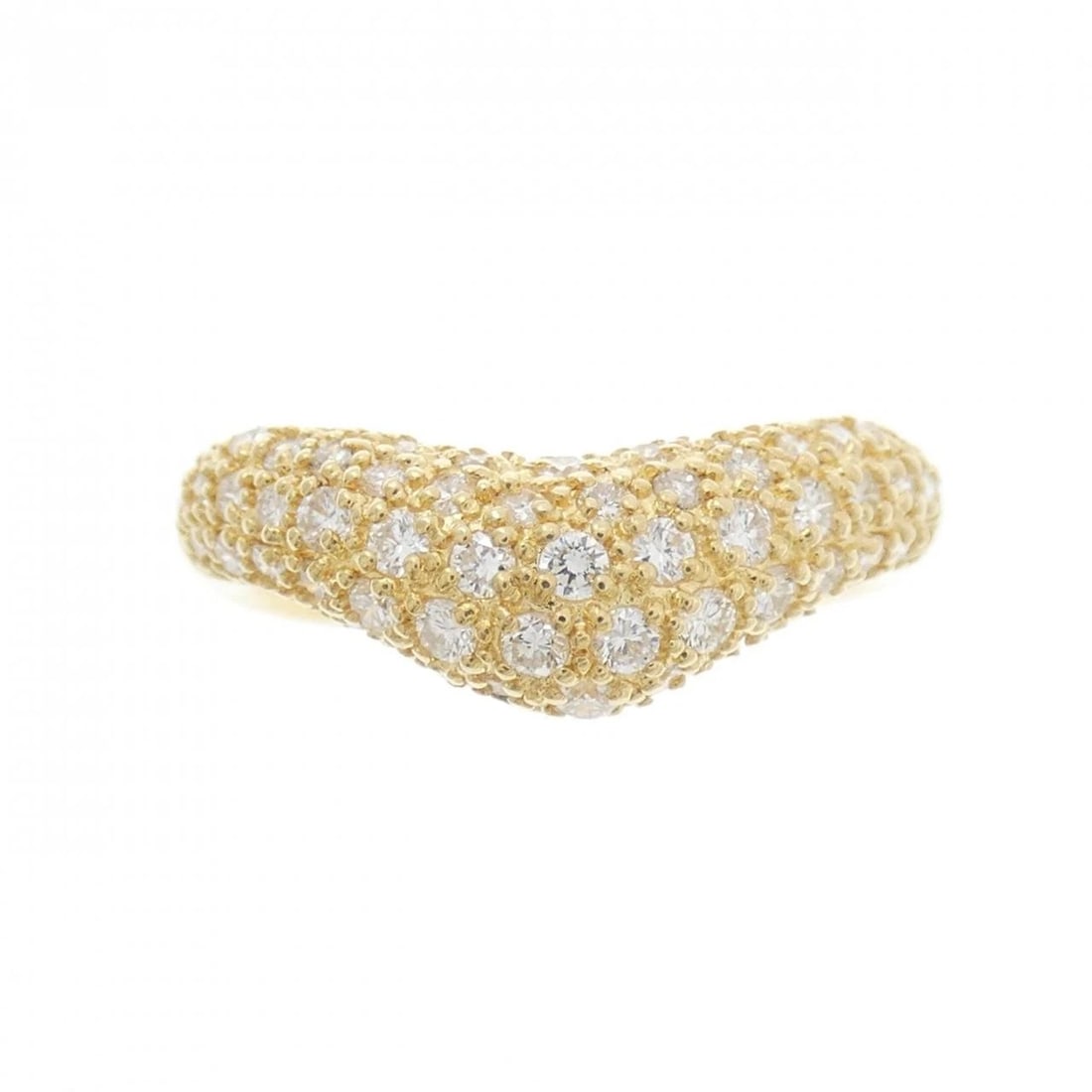 750YG PAVE DIAMOND RING - 2