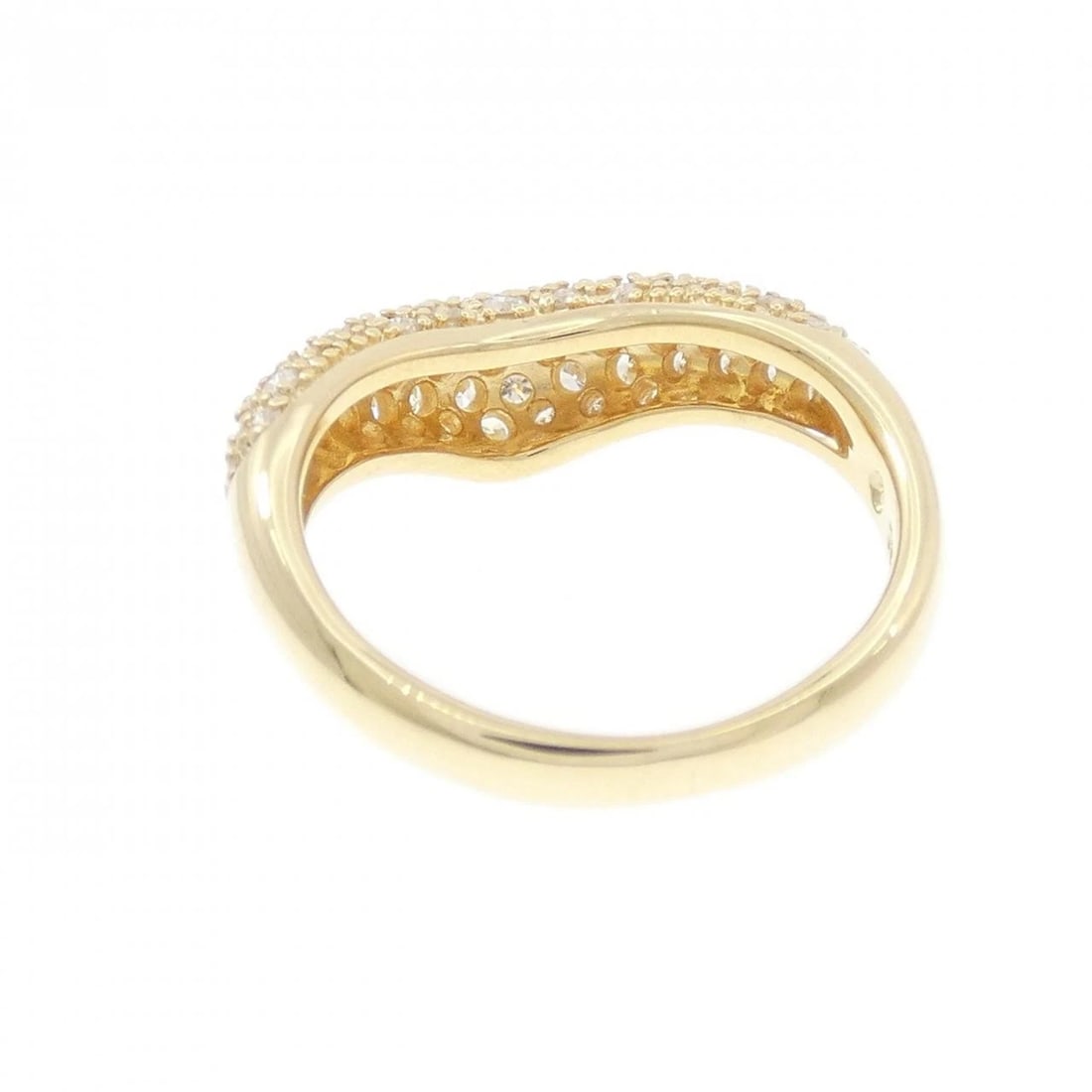 750YG PAVE DIAMOND RING - 3