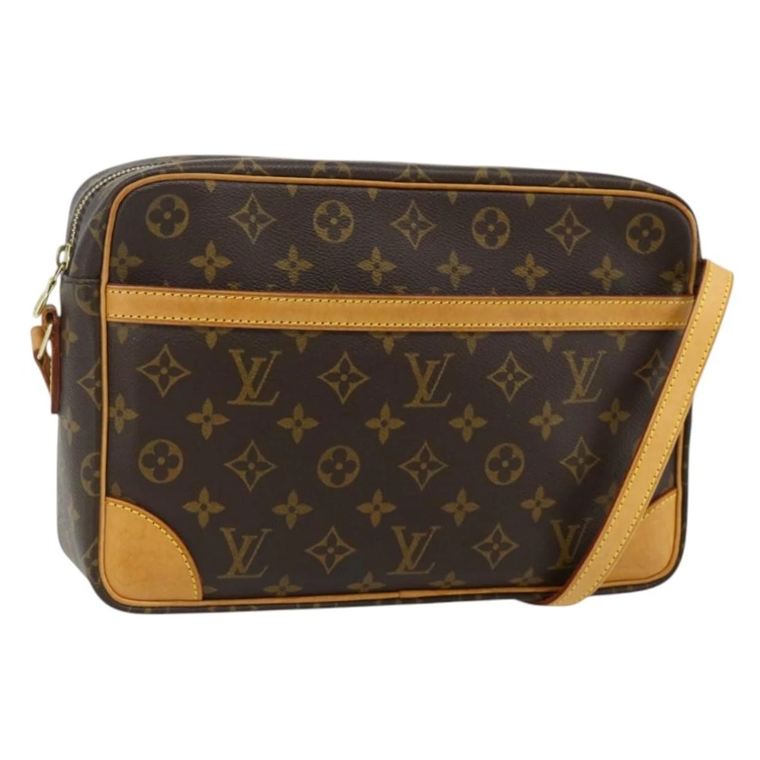 LOUIS VUITTON MONOGRAM TROCADERO 27 SHOULDER BAG: LOUIS VUITTON Monogram Trocadero 27 Shoulder Bag Brand: LOUIS VUITTON Type/Style: Shoulder Bag Material: Monogram Canvas Color: Monogram Size: Size(Inch) W10.6 x H6.9 x D2.6inch(Approx) Accessorie
